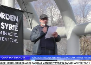 HOLLANDA’NIN LAHEY KENTİNDE ALEVİ KATLİAMI PROTESTO EDİLDİ