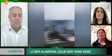 – “Lı Ser Alawîyan, Zulm Qet Tawa Nebû.”
– Ahmet Güden’in Hazırlayıp Sunduğu Hasê Ma Programının Konukları Aktîvîsta Jın Ayşe Fehimli ve Hanım Tekdemir