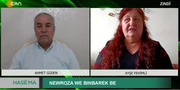 Newroza We Bınbarek Be, – Ahmet Güden’in Hazırlayıp Sunduğu Hasê Ma Programının Konukları Aktîvîsta Jın Ayşe Fehimli ve Döne Göksungur.