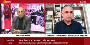 Sendikacılıkta farklı bir anlayış – Bürokrasi sendikacılığı – Türkmen 36 gün tutuklu kaldı – Sendikal anlayış kimleri rahatsız ediyor? – Mazlum Köse ile Emeğin Sesi programının konuğu BİRTEK-SEN Genel Başkanı Mehmet Türkmen