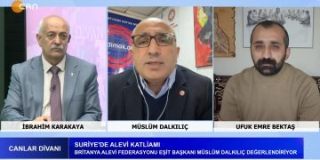Suriye’de Alevi Katliamı – Toplumsal Barış Gündeminde Alevilerin Rolü Ve Yeri – İbrahim Karakaya İle Canlar Divanı Programının Konukları Britanya Alevi Federasyonu Eşit Başkanı Müslüm Dalkılıç Ve ADFE Genel Sekreteri Ufuk Emre Bektaş