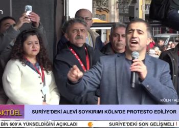 SURİYE’DEKİ ALEVİ SOYKIRIMI KÖLN’DE PROTESTO EDİLİYOR