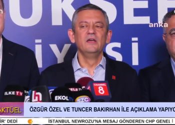 TUNCER BAKIRHAN VE ÖZGÜR ÖZEL ORTAK AÇIKLAMA YAPIYOR