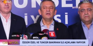 TUNCER BAKIRHAN VE ÖZGÜR ÖZEL ORTAK AÇIKLAMA YAPIYOR