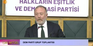 DEM Parti Grup Toplantısı, DEM Parti Eş Genel Başkanı Tuncer Bakırhan konuşuyor..
