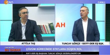 Attila Taş’ın sunumuyla Can Aktüel Bu Sabah’ın konuğu KAYY-DER Eş Başkanı Tuncay Gökçe – 2. Bölüm