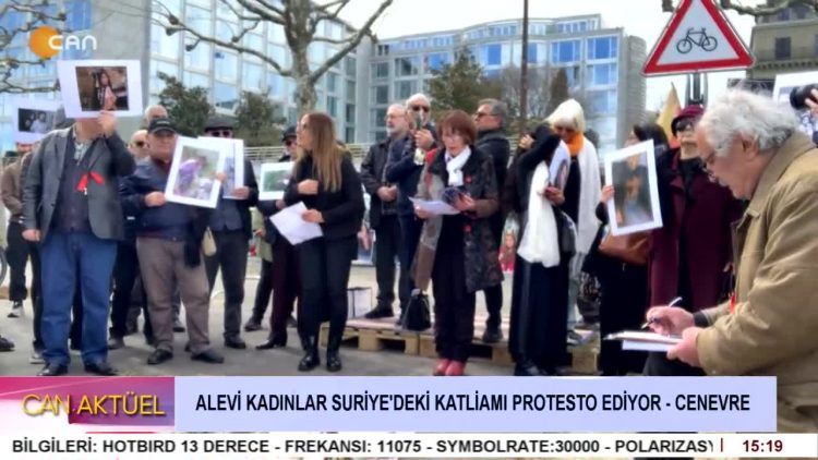 DEMOKRATİK ALEVİ KADINLAR BİRLİĞİ (FEDA) – SURİYE’DEKİ KATLİAMI CENEVRE’DE PROTESTO EDİYOR