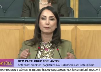 DEM PARTİ GRUP TOPLANTISI – DEM PARTİ EŞ GENEL BAŞKANI TÜLAY HATİMOĞLLARI KONUŞUYOR.