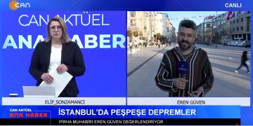 İstanbul Art Arda Depremle Sallandı – Deprem Sonrası Açıklamalar – Barış Süreci Ve Aleviler – ABD’nin Suriye’den Çekilme İddiaları – Elif Sonzamancı İle Can Aktüel Ana Haber Programının Konuğu PİRHA Muhabiri Eren Güven