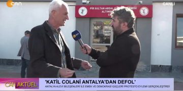 ‘KATİL COLANİ ANTALYA’DAN DEFOL’ – Antalya Alevi Bileşenleri İle Antalya Emek Ve Demokrasi Güçleri, Attalos Meydanı’nda Protesto Eylemi Gerçekleştirdi.
