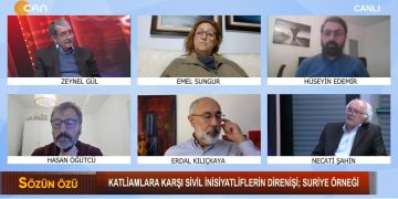 Katliamlara Karşı Sivil İnisiyatiflerin Direnişi; Suriye Örneği – Zeynel Gül İle Sözün Özü Programının Konukları Necati Şahin, Emel Sungur, Erdal Kılıçkaya, Hasan Öğütcü, Hüseyin Edemir.