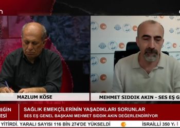 Mazlum Köse ile Emeğin Sesi programının konuğu SES Eş Genel Başkanı Mehmet Sıddık Akın. – 17 Nisan Sağlıkta Şiddete Karşı Mücadele Günü – Sağlık emekçilerinin yaşadığı sorunlar