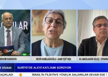 Suriye’de Alevi Politikasına Uluslararası Girişimler – Diyarbakır Barosu Uluslararası Ceza Mahkemesine Başvurdu – İbrahim Karakaya İle Canlar Divanı Programının Konukları AABK Eşit Başkanı Nevin Kamilağaoğlu Ve Diyarbakır Baro Başkanı Avukat Abdülkadir Güleç