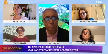 15. AVRUPA DERSİM FESTİVALİ 30-31 Mayıs’ta Frankfurt’ta Gerçekleşiyor – Ali Güler İle Özel Programın Konukları Akife Polat, Huri Kabayel, Songül Demir, Ayfer Timurlenk, Zeynep Hayır Ve Leyla Binici