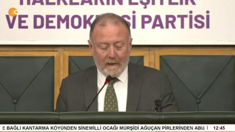 DEM Parti Grup Toplantısı, DEM Parti Eş Genel Başkanı Tülay Hatimoğulları  konuşuyor..