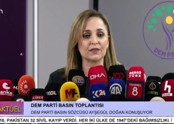 DEM PARTİ BASIN SÖZCÜSÜ AYŞEGÜL DOĞAN GÜNDEMİ DEĞERLENDİRİYOR
