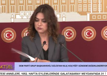DEM PARTİ GRUP BAŞKANVEKİLİ GÜLİSTAN KILIÇ KOÇYİĞİT GÜNDEMİ DEĞERLENDİRİYOR