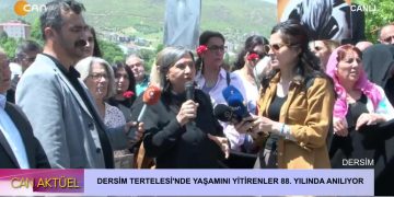 DERSİM TERTELESİNDE YAŞAMINI YİTİRENLER ANILIYOR