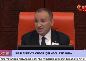 SIRRI SÜREYYA ÖNDER İÇİN MECLİS’TE ANMA