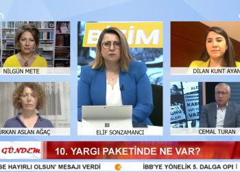 10. Yargı Paketinde Ne Var ? – İzmir Belediye İşçilerinin Grevi Niye Hedefte ? – Alevilere Yargı Ablukası – Elif Sonzamancı İle Bizim Gündem Programının Konukları DEM Parti Urfa Milletvekili Dilan Kunt Ayan, Avukat Türkan Aslan Ağaç, Gazeteci Nilgün Mete Ve Gazeteci Cemal Turan