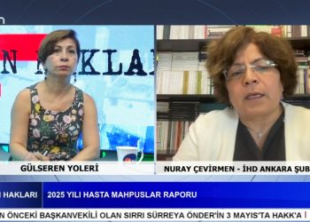 2025 Yılı Hasta Mahpuslar Raporu – Hastalar Hekimlerle Görüşmeden İlaç Tedavisine Başlatılıyor – Gülseren Yoleri İle İnsan Hakları Programının Konuğu İHD Ankara Şube Eş Başkanı Nuray Çevirmen