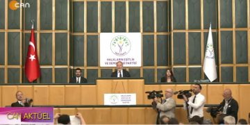 DEM Parti Grup Toplantısı, DEM Parti Eş Genel Başkanı Tülay Hatimoğulları  konuşuyor..