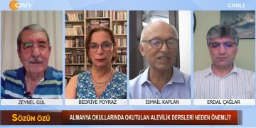 – Almanya Okullarında Okutulan Alevilik Dersleri Neden Önemli ?
– Zeynel Gül İle Sözün Özü Programının Konukları Akademisyen PROF. DR. Bedriye Poyraz, Berlin Cemevi Eğitim Sorumlusu Erdal Çağlar Ve AABF Önceki Dönem Eğitim Sorumlusu İsmail Kaplan