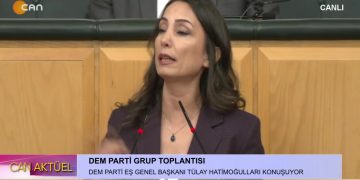 DEM Parti Grup Toplantısı, DEM Parti Eş Genel Başkanı Tülay Hatimoğulları konuşuyor..