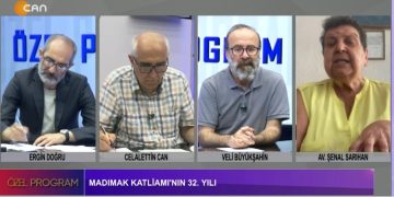Madımak Katliamı’nın 32. Yılı – Madımak Katliamı’nın Hukuki Süreci Nasıl İlerledi ? – Ergin Doğru İle Özel Programın Konukları Avukat Şenal Sarıhan, Can Tv Yayın Kurulu Üyesi Veli Büyükşahin Ve 78’liler Girişimi Sözcüsü Ve Yazar Celalettin Can