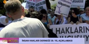 İNSAN HAKLARI DERNEĞİ 39. YIL AÇIKLAMASI