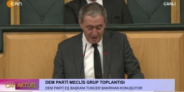 – DEM PARTİ EŞ BAŞKANI TUNCER BAKIRHAN’DAN DEM PARTİ MECLİS GRUP TOPLANTISI 
– CAN AKTÜEL