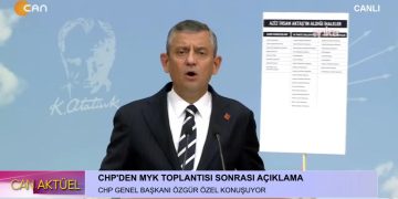 CHP’DEN MYK TOPLANTISI SONRASI AÇIKLAMA
