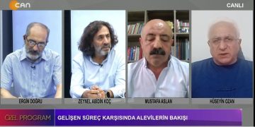 Ergin Doğru ile Özel Programın konukları ADFE Genel Başkanı Zeynel Abidin Koç, AKD Genel Başkanı Seher Şengünlü Yılmaz, ABF Genel Başkanı Mustafa Aslan ve DAD Genel Merkez YK Üyesi Hüseyin Ozan.