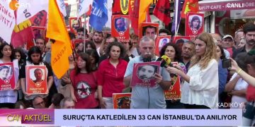 SURUÇ’TA KATLEDİLEN 33 CAN İSTANBUL’DA ANILIYOR