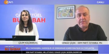 Çilem Küçükkeleş İle Can Aktüel Bu Sabah Programının 2. Bölüm Konuğu DEM Parti İstanbul Milletvekili Cengiz Çiçek.