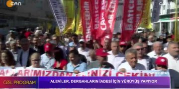 ALEVİLER, DERGAHLARIN İADESİ İÇİN YÜRÜYÜŞ YAPIYOR