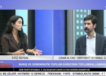Ezgi Soysal İle Can Aktüel Bu Sabah Programının 2. Bölüm Konuğu DEM Parti İstanbul İl Eşbaşkanı Çınar Altan