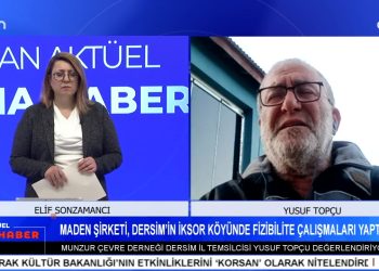 Maden Şirketi Dersim’in İksor Köyünde Fizibilite Çalışmaları Yaptı – Hacı Bektaş Veli Anma Töreni 16-17-18 Ağustos’ta – İzmir’de Evrensel Gazetesi Bürosu Kurşunlandı – Elif Sonzamancı İle Can Aktüel Ana Haber’in Konuğu Munzur Çevre Derneği Dersim İl Temsilcisi Yusuf Topçu