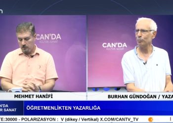 ÖĞRETMENLİKTEN YAZARLIĞA, Mehmet Hanifi’nin Hazırlayıp Sunduğu Canda Kültür Sanat Programının Konuğu: Yazar Burhan Gündoğan.