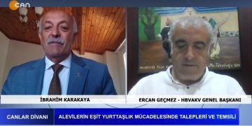 Alevilerin Eşit Yurttaşlık Mücadelesinde Talepleri ve temsili, İbrahim Karakaya İle Canlar Divanı Programının Konuğu: HBVAKV Genel Başkanı Ercan geçmez.