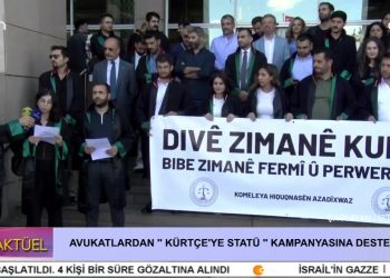 AVUKATLARDAN ” KÜRTÇE’YE STATÜ ” KAMPANYASINA DESTEK – Çağlayan / İstanbul – Can Aktüel