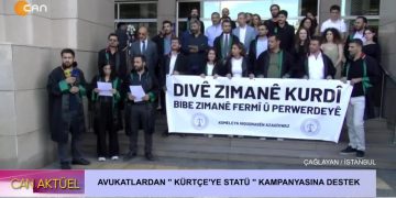 – AVUKATLARDAN ” KÜRTÇE’YE STATÜ ” KAMPANYASINA DESTEK
– Çağlayan / İstanbul
– Can Aktüel