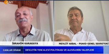 Devletin Yeni Alevi Politikası ve Alevilerin Talepleri, İbrahim Karakaya’nın Hazırlayıp Sunduğu Canlar Divanı Programı’nın Bu Haftaki Konuğu PSAKD Genel Sekreteri Mevlüt Akbal.