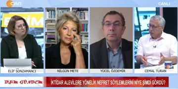 İKTİDAR ALEVİLERE YÖNELİK NEFRET SÖYLEMLERİNİ NİYE ŞİMDİ GÖRDÜ, Elif Sonzamancı İle Bizim Gündem Programının Konukları Gazeteci Yücel Özdemir, Gazeteci Nilgün Mete Ve Gazeteci Cemal Turan