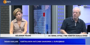 KARTALKAYA KATLİAMI DAVASININ 2. DURUŞMASI, Gülseren Yoleri İle İnsan Hakları Programının Konuğu TBB Yönetim Kurulu Üyesi AV. Kemal Aytaç.