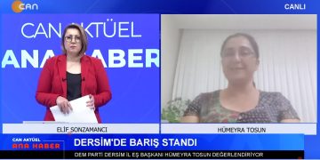 Meclis Komisyonu 10. Toplantısını Gerçekleştirdi – Barış Sürecinde Aleviler – DEM Parti’den ”Yasal Düzenleme” Çağrısı – Yerlerine Kayyum Atanan Eşbaşkanlar Dersim’e Geldi – Elif Sonzamancı İle Can Aktüel Ana Haber Programını Konuğu DEM Parti Dersim İl Eşbaşkanı Hümeyra Tosun