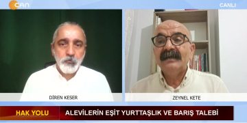 – MUNZUR’DA ‘MESCİT’ NE ANLAMA GELİYOR, 
– CEMEVİ BAŞKANLIĞI’NIN MİSYONU VE ALEVİ ASİMİLASYONU, 
Diren Keser’in hazırlayıp sunduğu Hak Yolu Programının Konuğu: DAD Eşbaşkanı Pir Zeynel Kete.