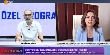 Süreç Nereye Evriliyor ? – Barış Sürecinde Yolunda Gitmeyen Nedir ? – CHP’ye Yönelik Tavrın Anlamı Nedir ? Nasıl Tutum Alınmalı ? – Antidemokratik Baskılara Karşı Ne Yapılmalı ? – Ergin Doğru İle Özel Programın Konuğu DEM Parti Grup Başkanvekili Gülistan Kılıç Koçyiğit