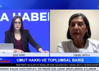 Umut Hakkı ve Toplumsal Barış – Dersim’de ‘Dersim Dört Fay İçinde’ Paneli Düzenlendi – Ezgi Özer ile Can Aktüel Ana Haber’in Konuğu, DEM Parti Halklar ve İnançlar Komitesi Eşsözcüsü Yüksel Mutlu.