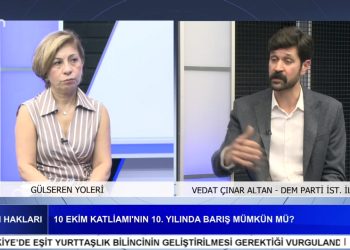 10 EKİM GAR KATLİAMI’NIN 10. YILI, Gülseren Yoleri İle İnsan Hakları Programının Konuğu Vedat Çınar Altan.